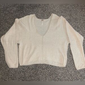 Free People Cashmere V-Neck Sweater